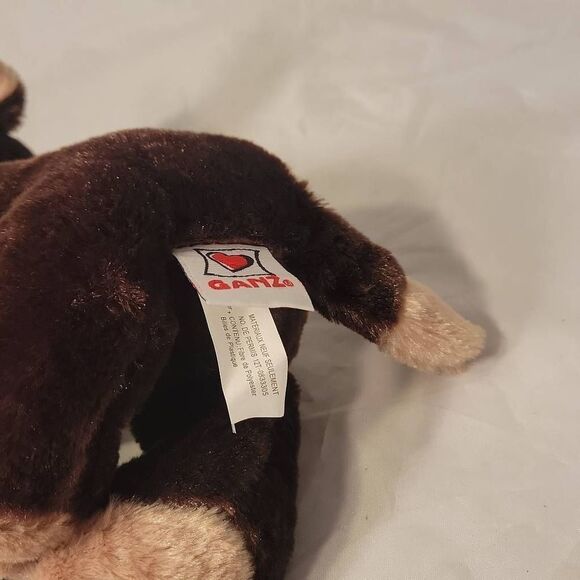 Ganz Webkinz Mocha Pup Plush Stuffed Animal HM348 USED Code Soft Toy 10" Dog - Picture 9 of 13